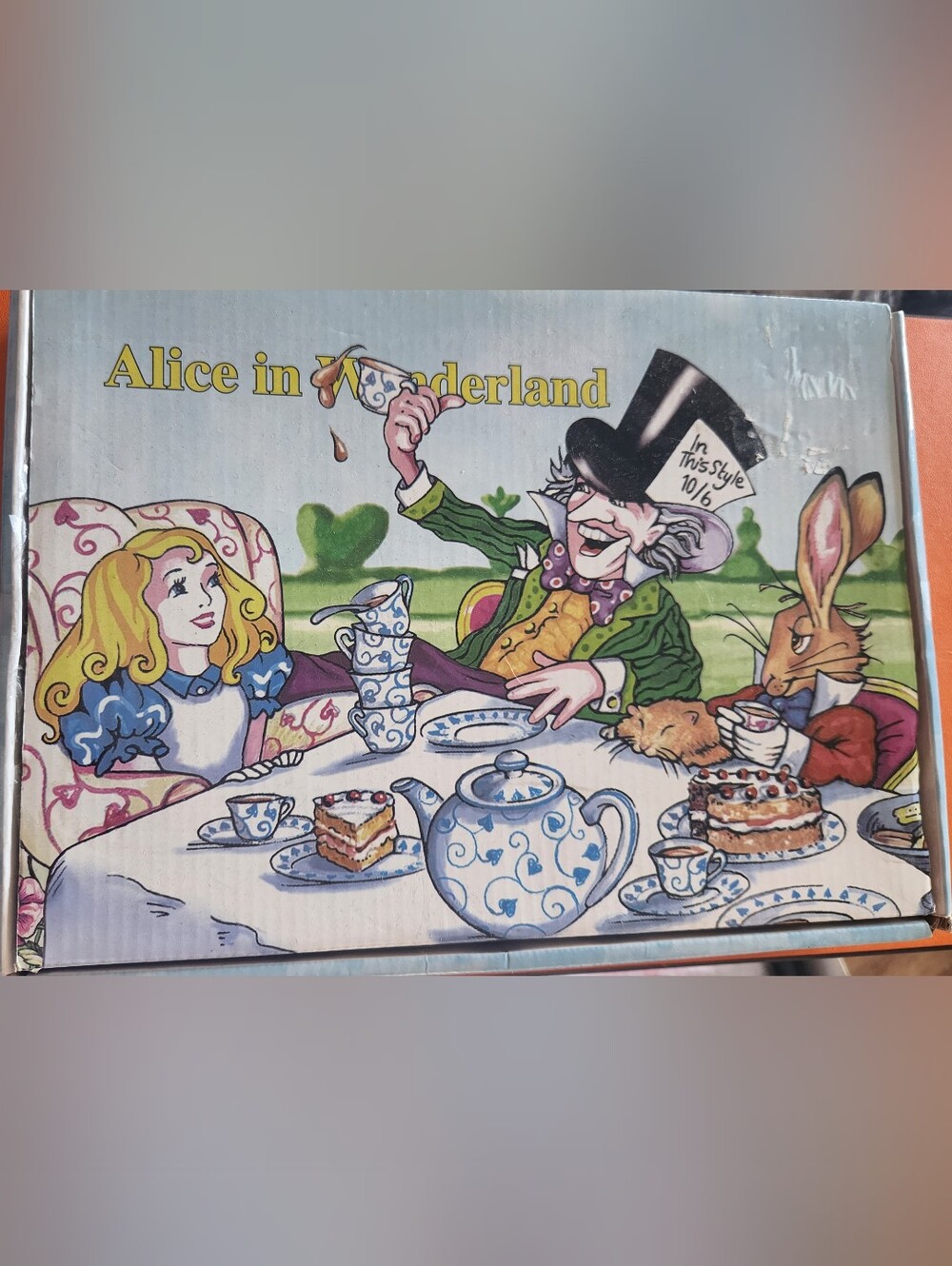 Alice in Wonderland porcelain tea set designed by Paul Cardew